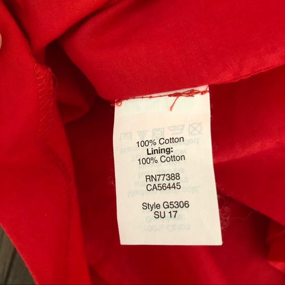 -SOLD- Madewell Bistro Tiered Button Front Midi Skirt True Red Small - Picture 6 of 7